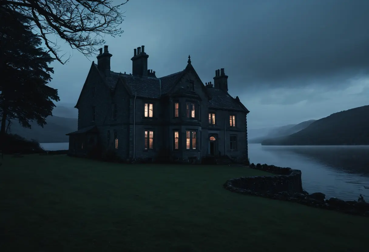 Boleskine House in the mist.