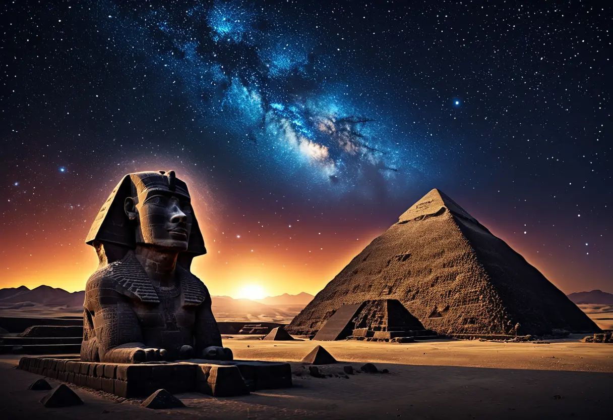 A collage of ancient structures around the world.