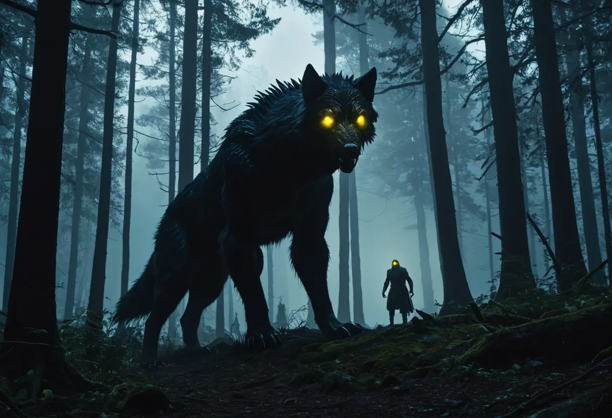 The beast in the woods.