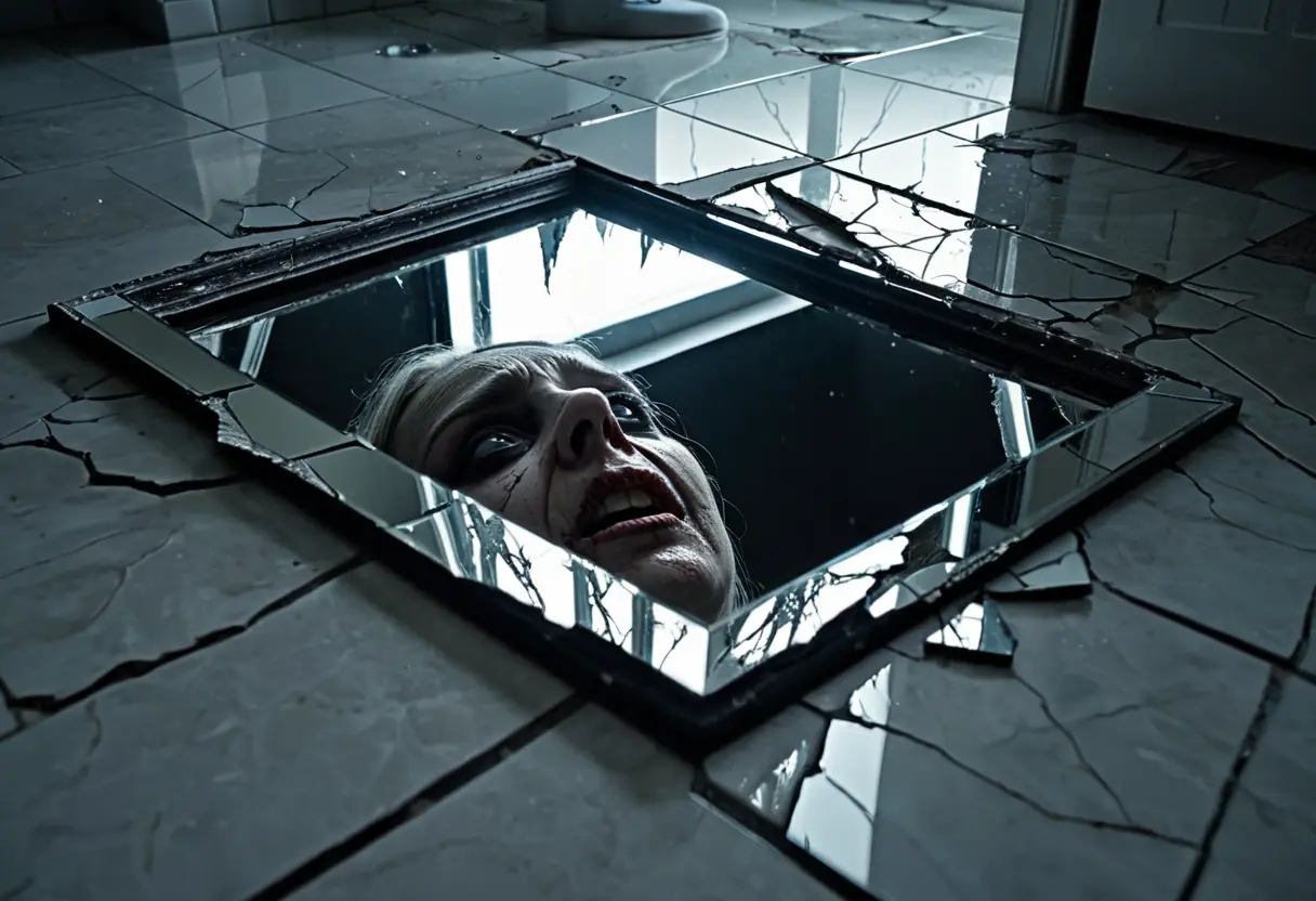 The shattered reflection.