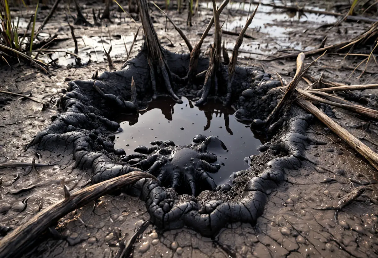 Something in the mud.