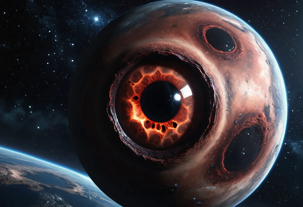 The Iris staring at Earth.