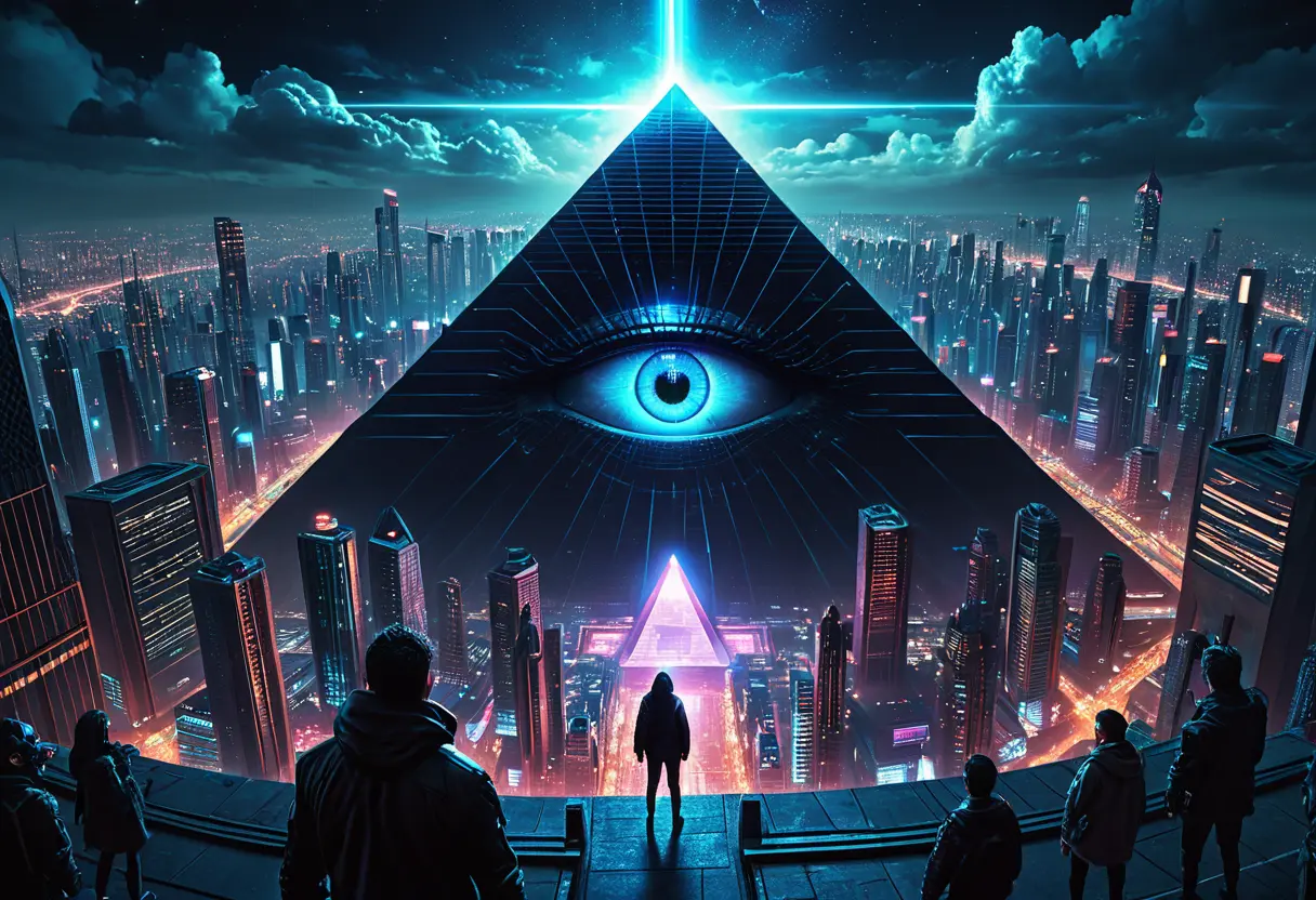 High-tech control room with Eye.