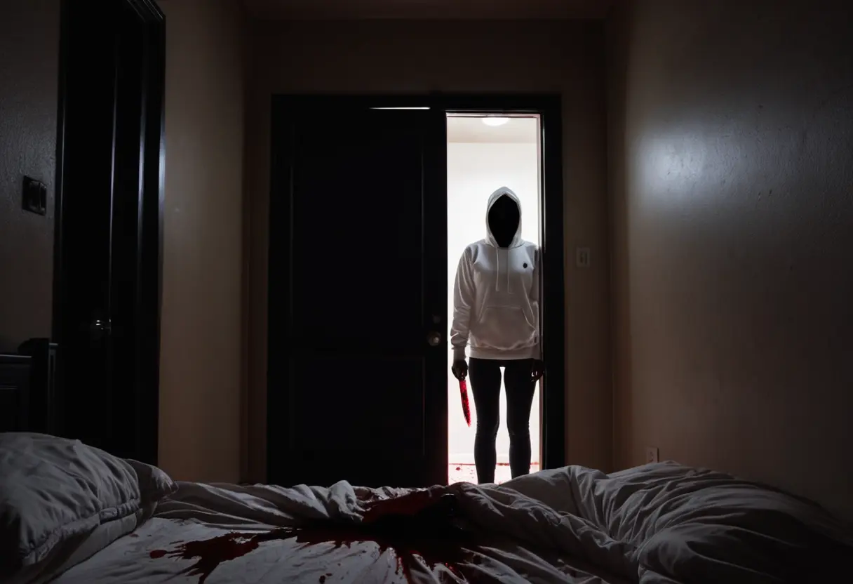 Jeff standing at the edge of a bed.