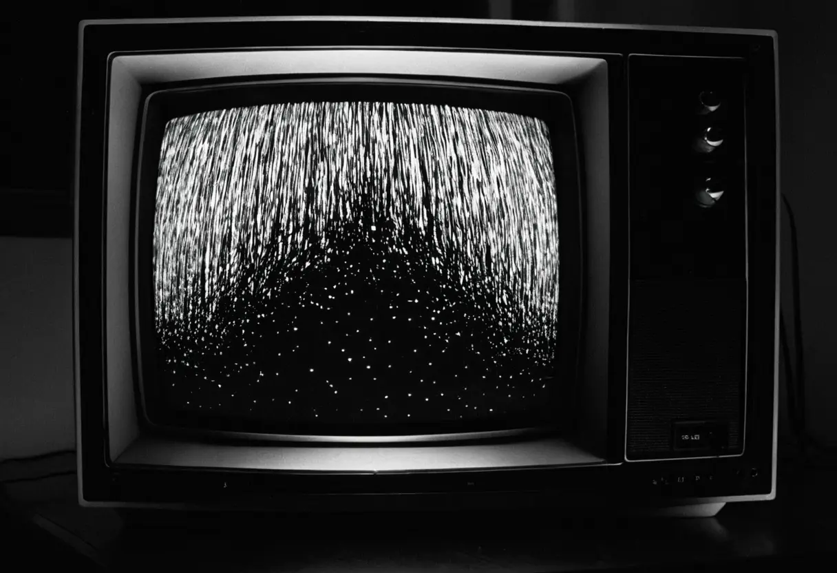 Static on an old TV.