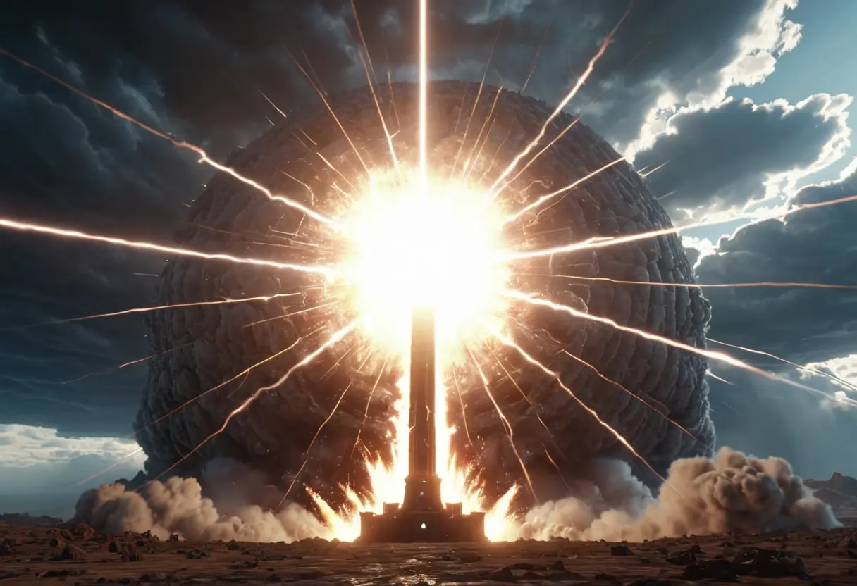 The devastating power of the Brahmastra weapon.