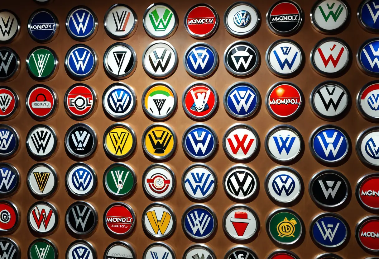 Corrupted company logos.