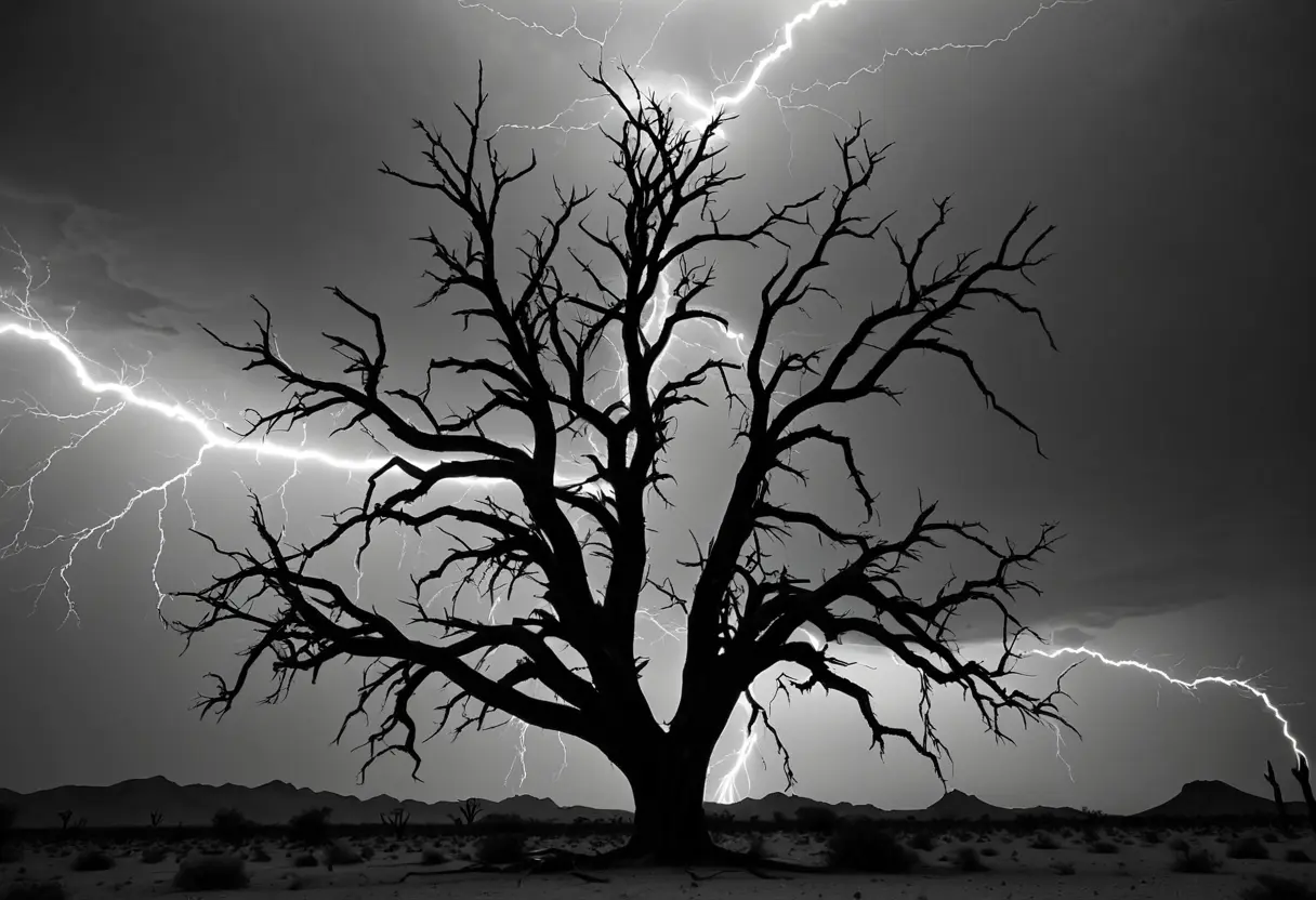 A Special Tree in a desolate landscape.