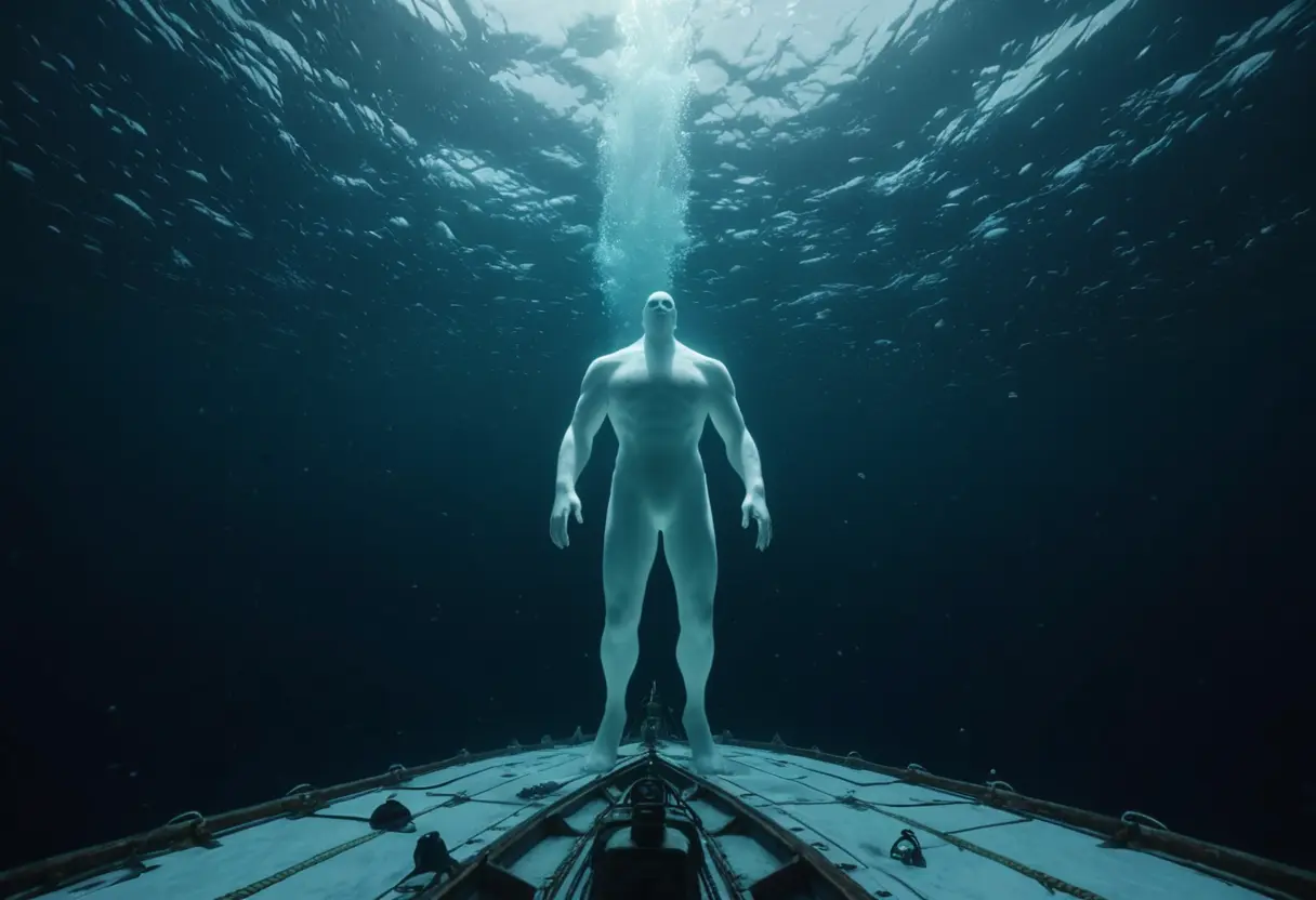 The thing under the ship.