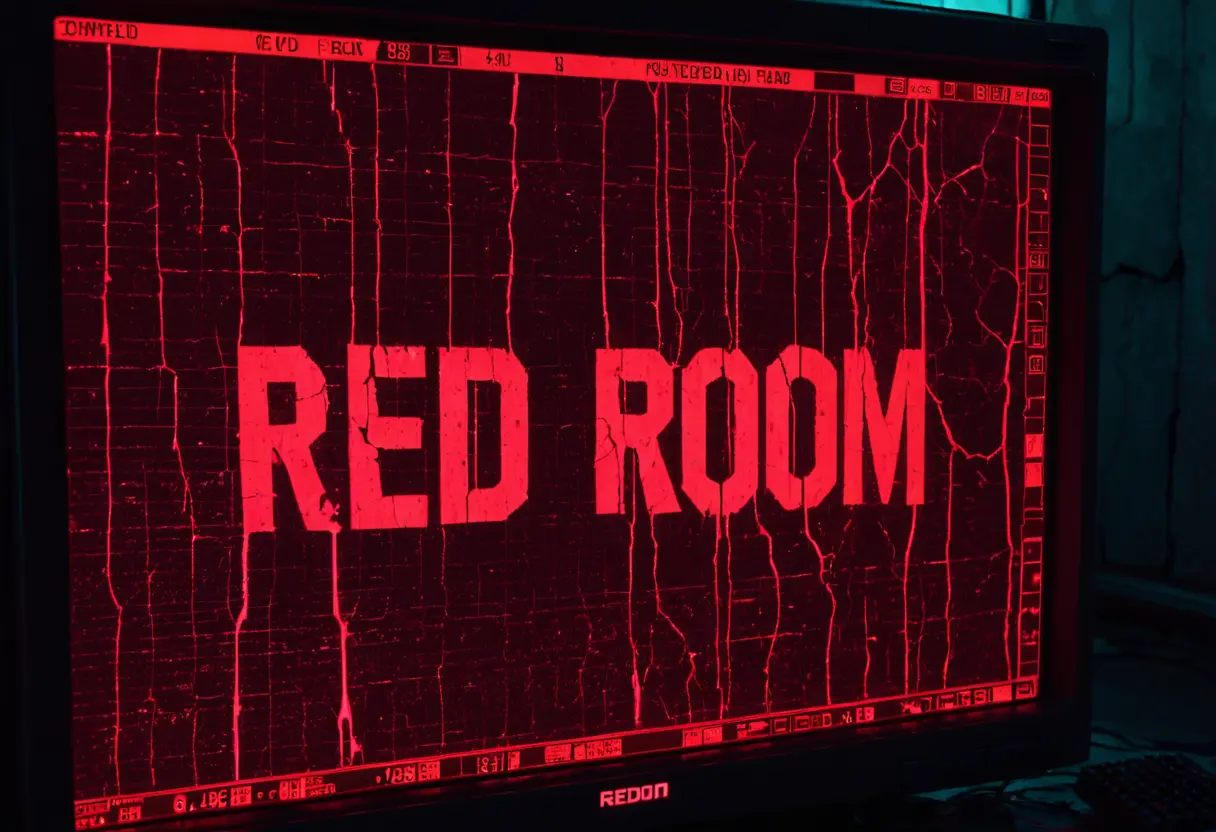 A glitching PC monitor.