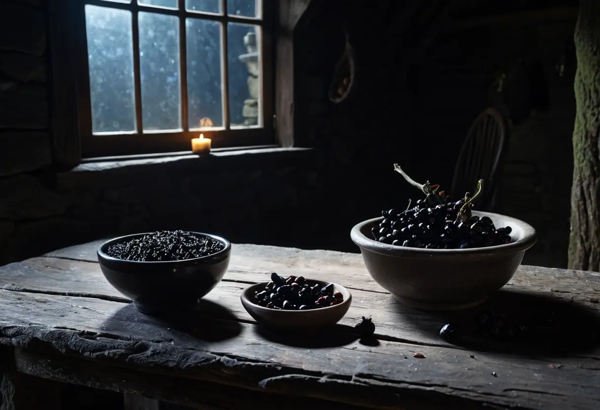 Witch&rsquo;s herbs and ointments.