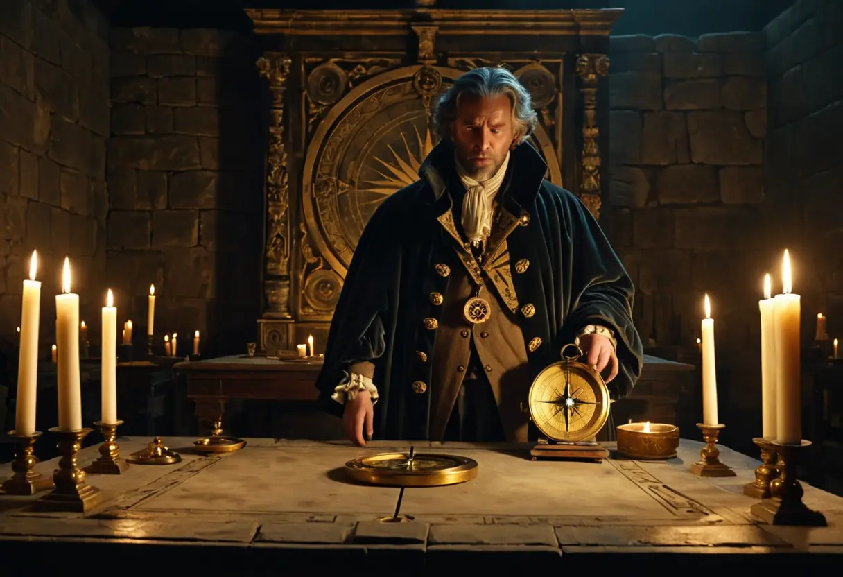 Secret masonic rituals.