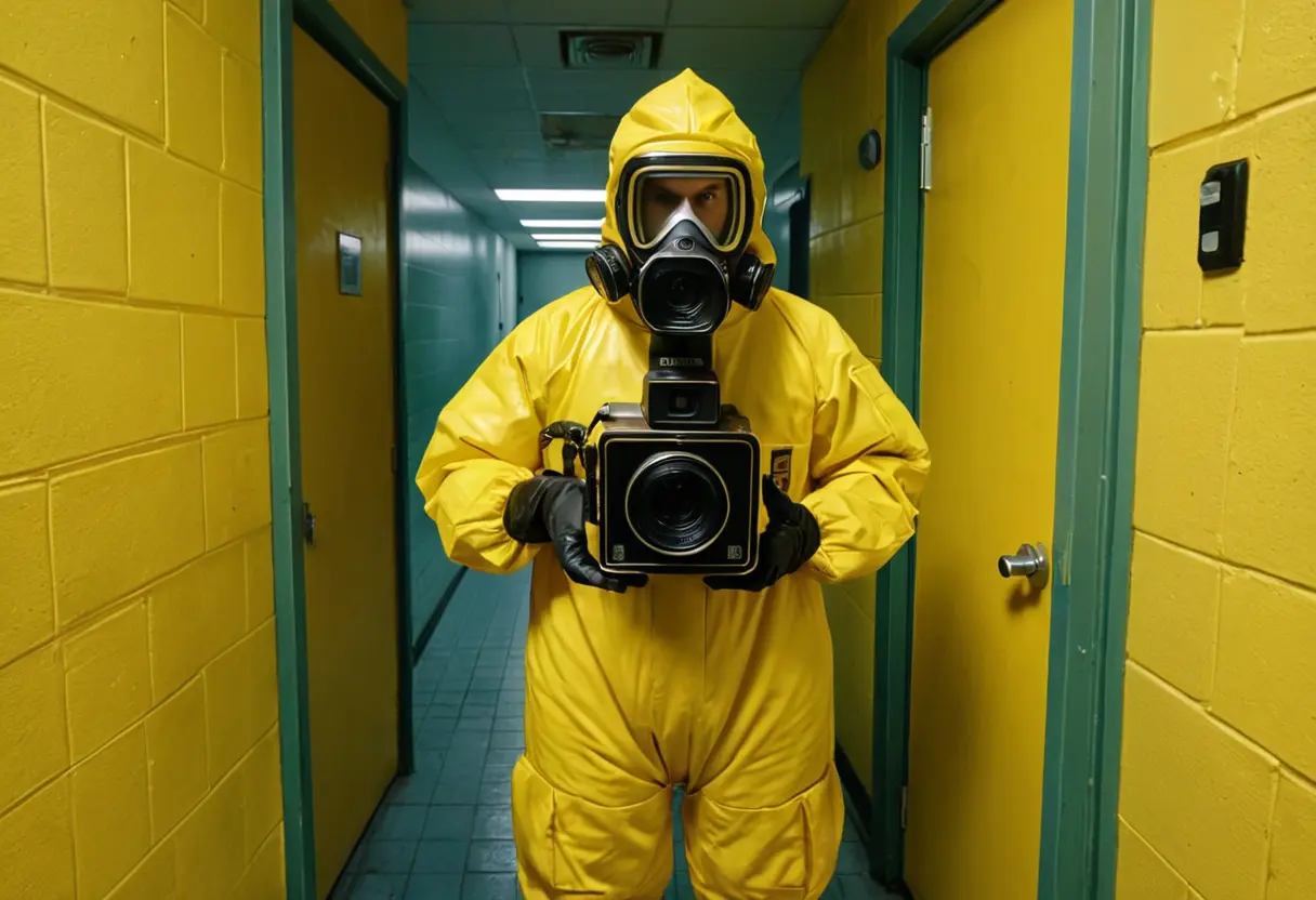 Async researcher in a hazmat suit.
