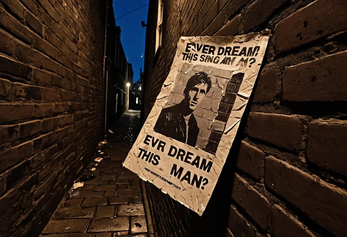 This Man poster on a city street.