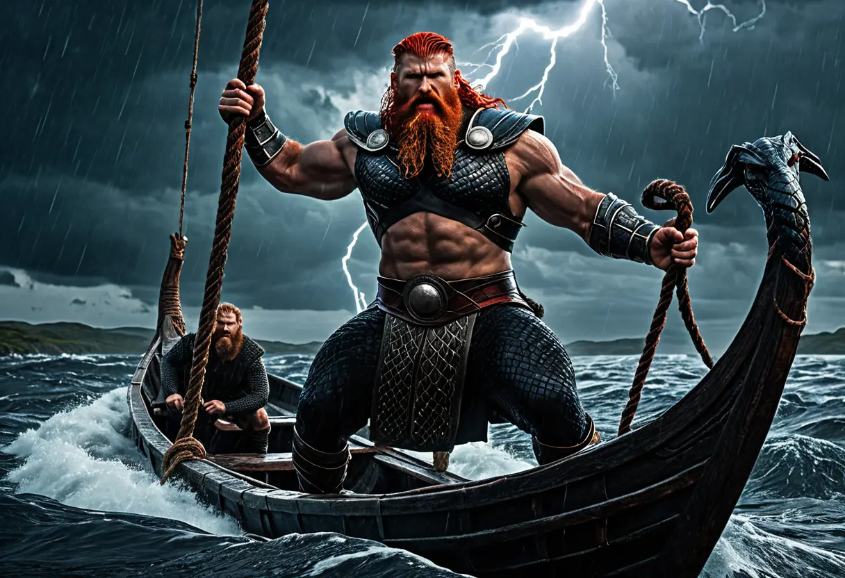 Thor fishing for the World Serpent.