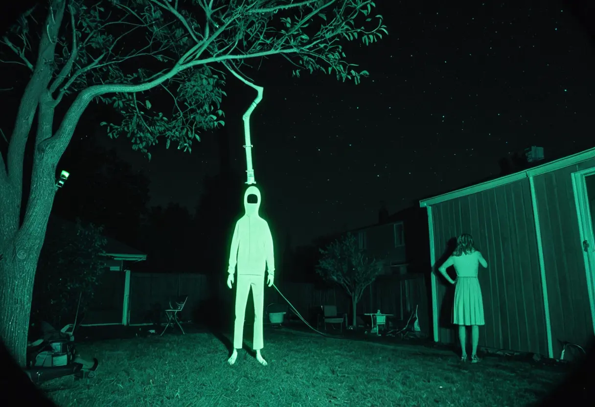 A Mimic standing in the shadows of a garden.